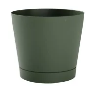 Vaso in Plastica Orione Teraplast - 26 Litri - Diametro 38 cm - 30518038239 (Verde Foresta)
