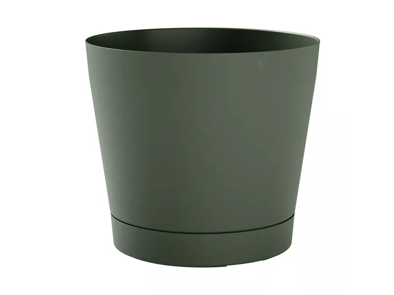 Vaso in Plastica Orione Teraplast - 26 Litri - Diametro 38 cm - 30518038239 (Verde Foresta)