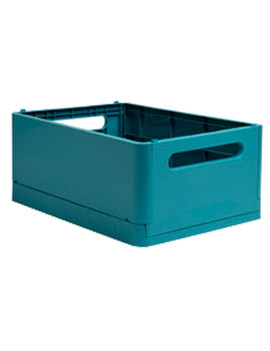Contenitore Pieghevole The Smart Case Maxi Skandi Exacompta - 37,5x27,5x16,3 cm - 27234D (Blu Pacifico)