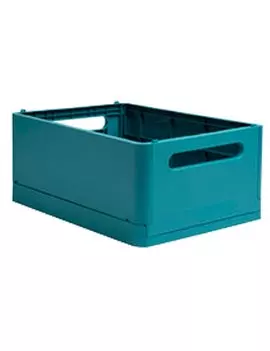 Contenitore Pieghevole The Smart Case Midi Skandi Exacompta - 27,6x18,8 x12 cm - 27134D (Blu Pacifico)
