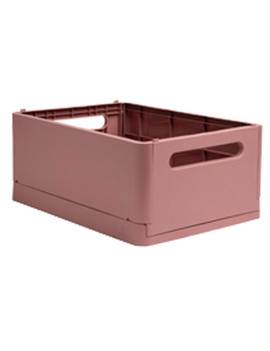 Contenitore Pieghevole The Smart Case Midi Skandi Exacompta - 27,6x18,8 x12 cm - 27138D (Rosa Antico)