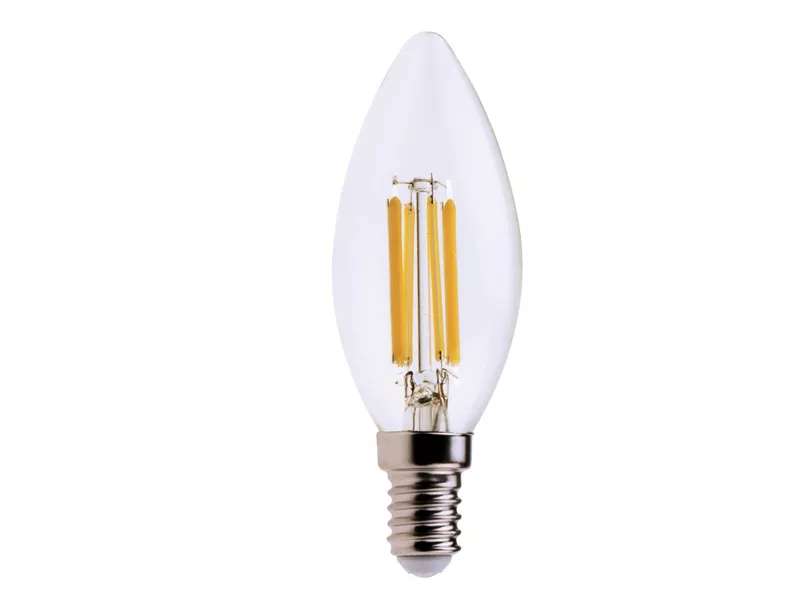 Lampadina LED MKC - E14 - Goccia a Filamento - 6 W - 499048540 (Bianco Caldo)