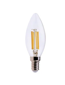 Lampadina LED MKC - E14 - Goccia a Filamento - 6 W - 499048542 (Bianco Freddo)