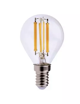 Lampadina LED MKC - E14 - Minisfera a Filamento - 6 W - 499048550 (Bianco Caldo)