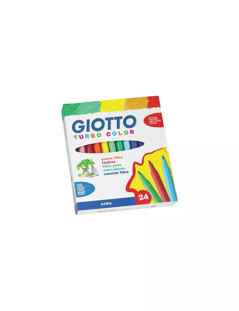 Pennarelli Turbo Color Giotto - Punta Fine - 0,5-2 mm (Assortiti Conf. 24) Pennarelli Turbo Color Giotto - Punta Fine - 0,5-2 mm (Assortiti Conf. 24)