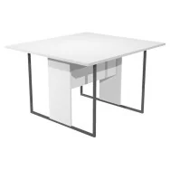 Tavolo Riunioni Essence Artexport - Gamba Antracite Opaco - 120x110x74,4 cm - 424/3/AF (Bianco)