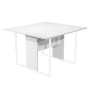 Tavolo Riunioni Essence Artexport - Gamba Bianca - 120x110x74,4 cm - 424/3/AN (Bianco)