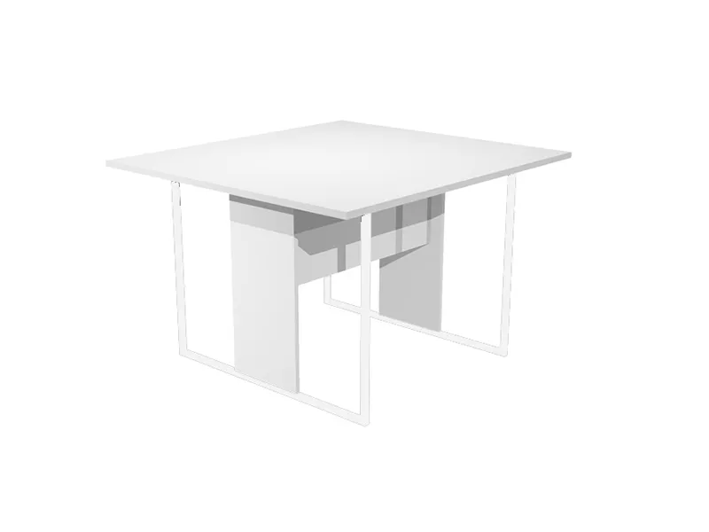 Tavolo Riunioni Essence Artexport - Gamba Bianca - 120x110x74,4 cm - 424/3/AN (Bianco)