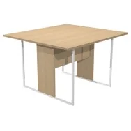 Tavolo Riunioni Essence Artexport - Gamba Bianca - 120x110x74,4 cm - 424/C/AN (Rovere)