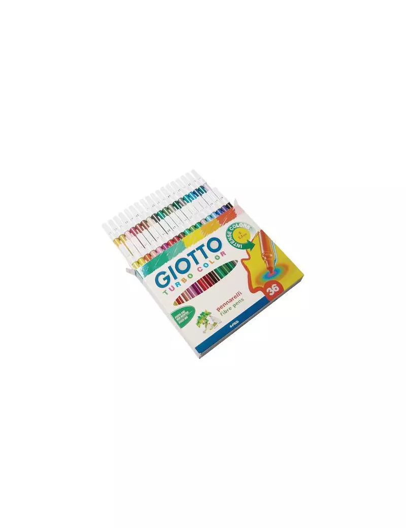 Pennarelli Turbo Color Giotto - Punta Fine - 0,5-2 mm (Assortiti Conf. 36) Pennarelli Turbo Color Giotto - Punta Fine - 0,5-2 mm (Assortiti Conf. 36)