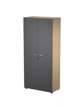 Mobile Alto con Ante Essence Artexport - 90x45,8x200 cm - AR/ST+AB+AVM/CT (Rovere e Antracite)