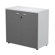 Mobile Basso con Ante Essence Artexport - 90x46x85 cm - AR/MB+AB/3T (Bianco e Antracite)