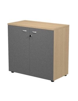Mobile Basso con Ante Essence Artexport - 90x46x85 cm - AR/MB+AB/CT (Rovere e Antracite)