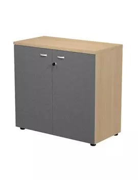 Mobile Basso con Ante Essence Artexport - 90x46x85 cm - AR/MB+AB/CT (Rovere e Antracite)