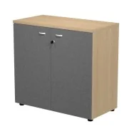 Mobile Basso con Ante Essence Artexport - 90x46x85 cm - AR/MB+AB/CT (Rovere e Antracite)