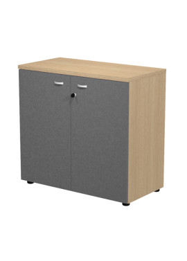 Mobile Basso con Ante Essence Artexport - 90x46x85 cm - AR/MB+AB/CT (Rovere e Antracite)