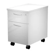 Cassettiera su Ruote Agorà Artexport - 1 Cassetto + 1 Classificatore - 39,6x60x60 cm - C2_3 (Bianco)