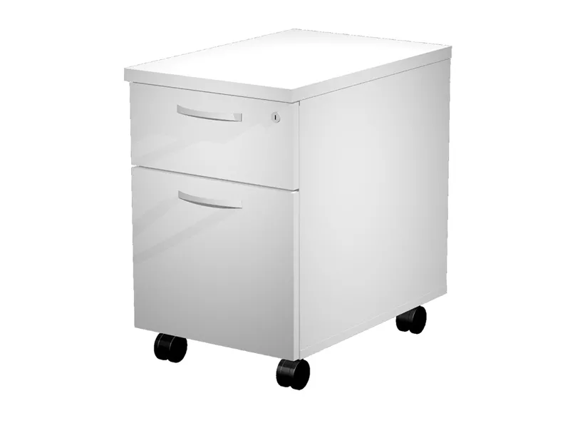 Cassettiera su Ruote Agorà Artexport - 1 Cassetto + 1 Classificatore - 39,6x60x60 cm - C2_3 (Bianco)
