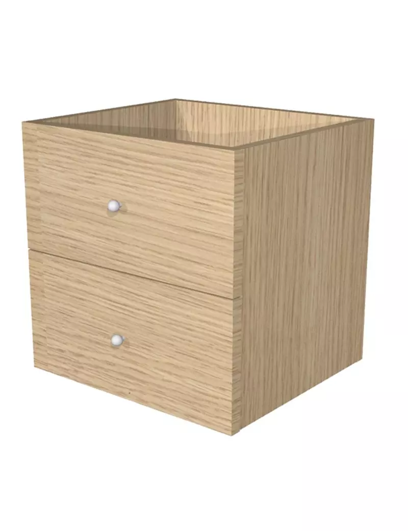 Cassettiera per Libreria a Caselle Rainbow Artexport - 2 Cassetti - 32,5x28,8x32,5 cm - 2C MaxC/C (Rovere) Cassettiera per Libreria a Caselle Rainbow Artexport - 2 Cassetti - 32,5x28,8x32,5 cm - 2C MaxC/C (Rovere)