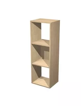 Libreria a Caselle Rainbow Artexport - 3 Caselle - 35,9x29,2x103,9 cm - 3MaxC/C (Rovere)