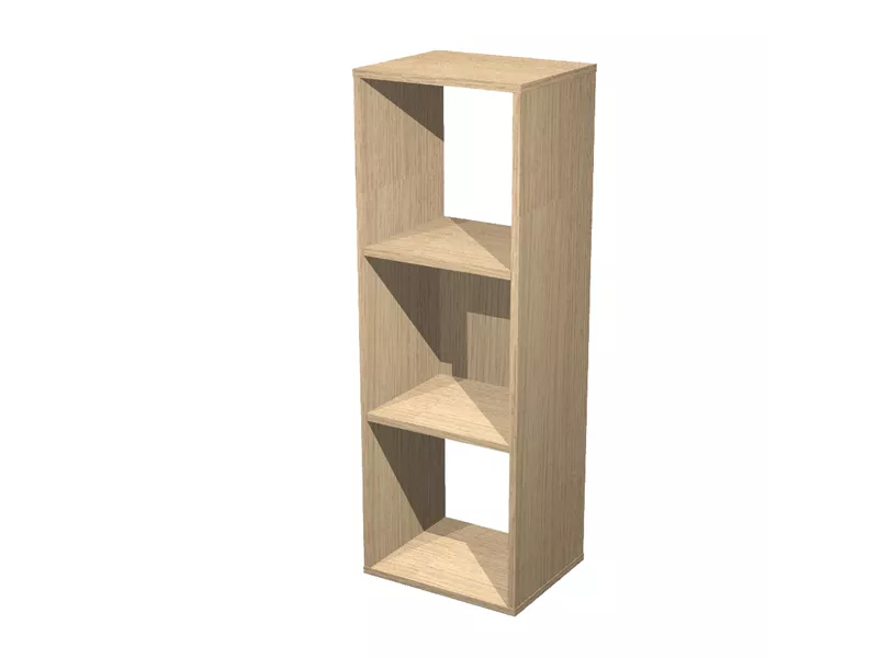 Libreria a Caselle Rainbow Artexport - 3 Caselle - 35,9x29,2x103,9 cm - 3MaxC/C (Rovere)