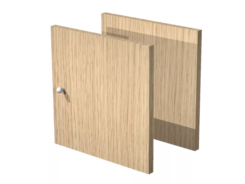 Anta per Libreria a Caselle Rainbow Artexport - 32,1x32,1 cm - 2A MaxC/C (Rovere Conf. 2)