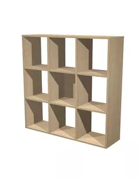 Libreria a Caselle Rainbow Artexport - 9 Caselle - 104,1x29,2x103,9 cm - 9MaxC/C (Rovere)