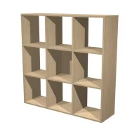 Libreria a Caselle Rainbow Artexport - 9 Caselle - 104,1x29,2x103,9 cm - 9MaxC/C (Rovere)