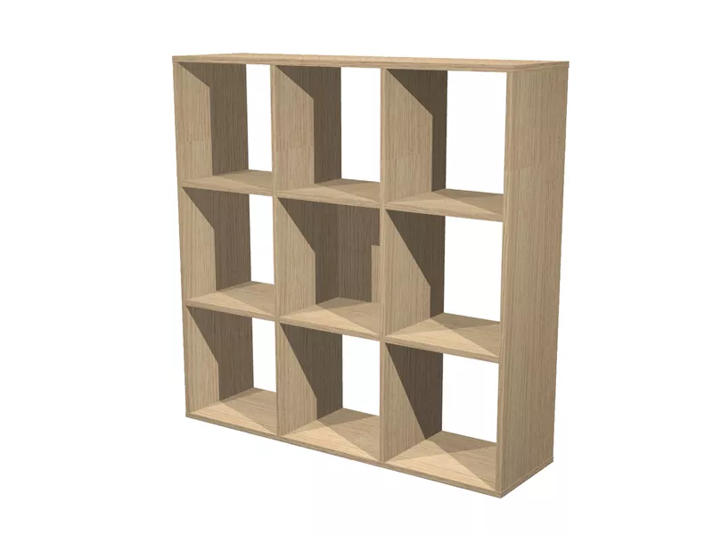 Libreria a Caselle Rainbow Artexport - 9 Caselle - 104,1x29,2x103,9 cm - 9MaxC/C (Rovere)