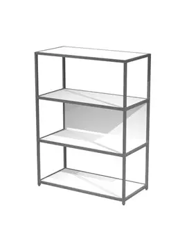 Libreria Modular Artexport - 4 Ripiani - 90x44x122 cm - DOE122C-AF-3 (Bianco)