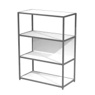Libreria Modular Artexport - 4 Ripiani - 90x44x122 cm - DOE122C-AF-3 (Bianco)