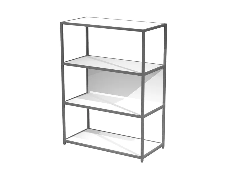 Libreria Modular Artexport - 4 Ripiani - 90x44x122 cm - DOE122C-AF-3 (Bianco)