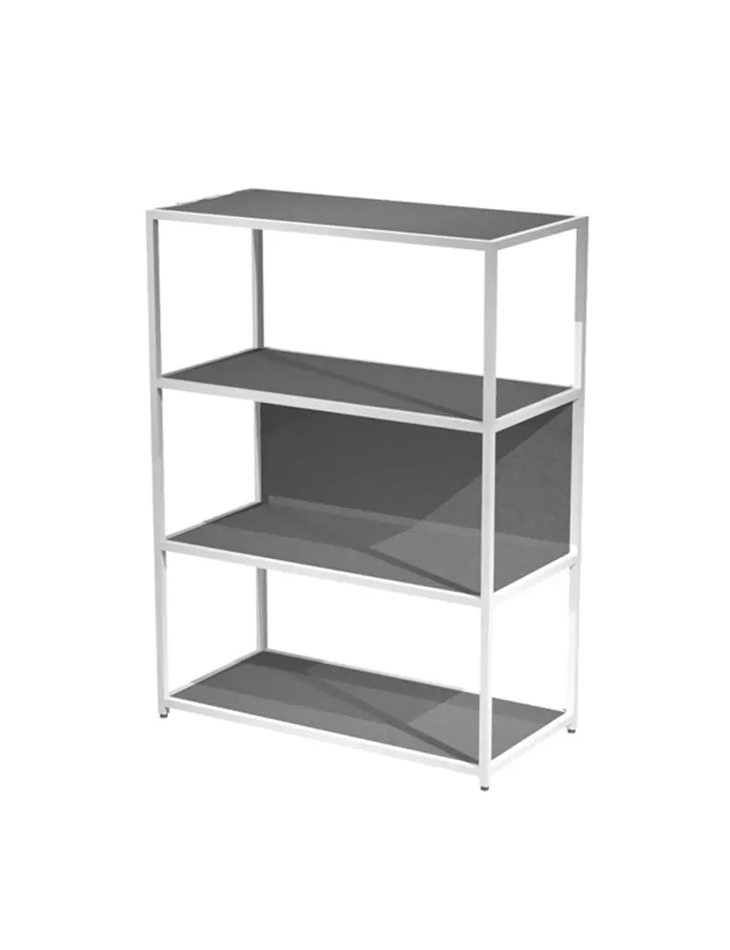 Libreria Modular Artexport - 4 Ripiani - 90x44x122 cm - DOE122C-AN-T (Antracite e Bianco) Libreria Modular Artexport - 4 Ripiani - 90x44x122 cm - DOE122C-AN-T (Antracite e Bianco)