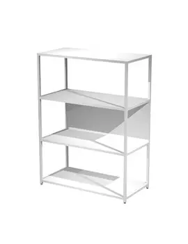 Libreria Modular Artexport - 4 Ripiani - 90x44x122 cm - DOE122C-AN-3 (Bianco)