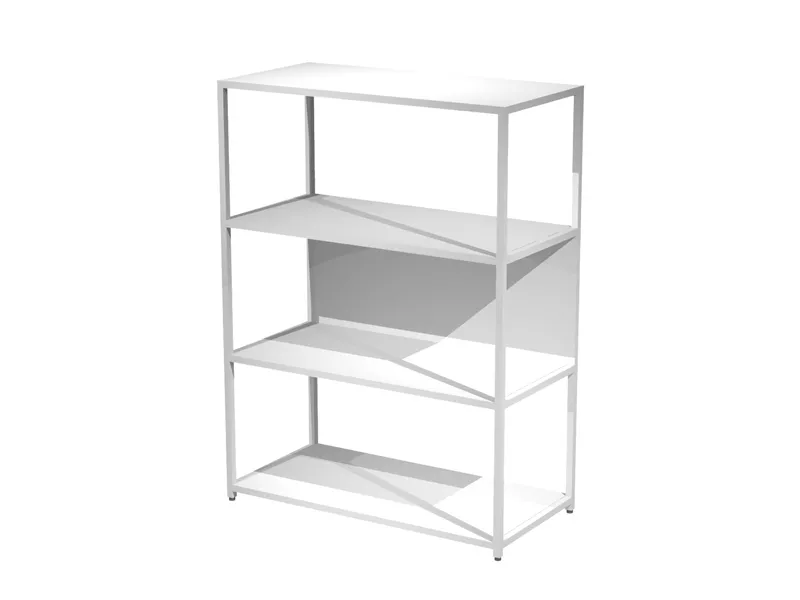 Libreria Modular Artexport - 4 Ripiani - 90x44x122 cm - DOE122C-AN-3 (Bianco)