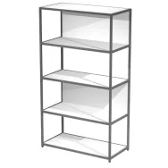 Libreria Modular Artexport - 5 Ripiani - 90x44x161 cm - DOE161C-AF-3 (Bianco e Antracite)