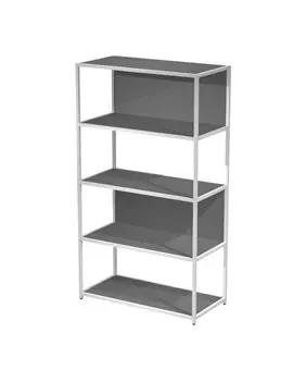 Libreria Modular Artexport - 5 Ripiani - 90x44x161 cm - DOE161C-AN-T (Antracite e Bianco)
