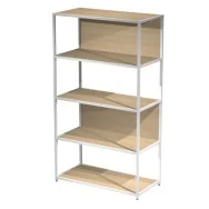 Libreria Modular Artexport - 5 Ripiani - 90x44x161 cm - DOE161C-AN-C (Bianco e Rovere)