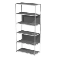 Libreria Modular Artexport - 6 Ripiani - 90x44x200 cm - DOE200C-AN-T (Antracite e Bianco)
