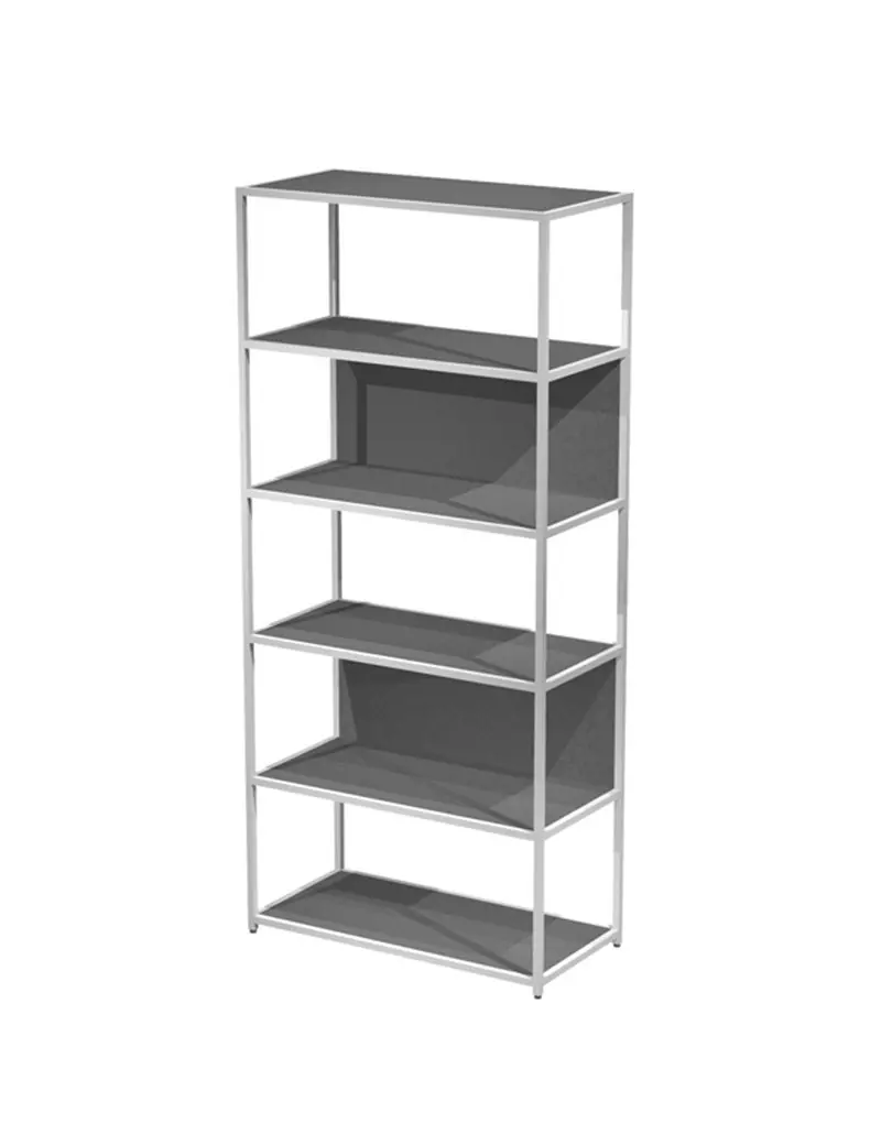 Libreria Modular Artexport - 6 Ripiani - 90x44x200 cm - DOE200C-AN-T (Antracite e Bianco) Libreria Modular Artexport - 6 Ripiani - 90x44x200 cm - DOE200C-AN-T (Antracite e Bianco)