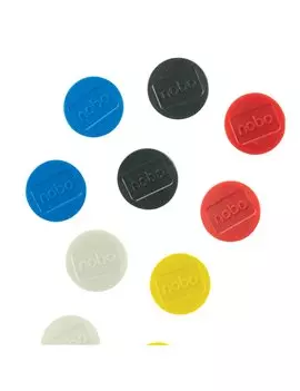 Magneti per Lavagne Nobo - 38 mm - 1915318 (Assortiti Conf. 10)