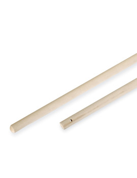 Manico in Legno per Scope e Tergivetro Perfetto - con Foro - 140 cm - 0037A
