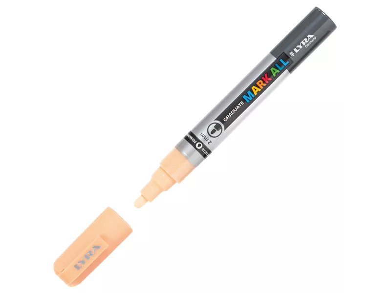 Marcatore Permanente Graduate Mark All Lyra - Punta Tonda - 2 mm - L6820031 (Rosa Pesca)