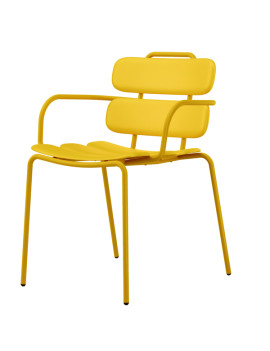 Sedia da Attesa Lemon Unisit - Polipropilene - LEB/GI (Giallo)