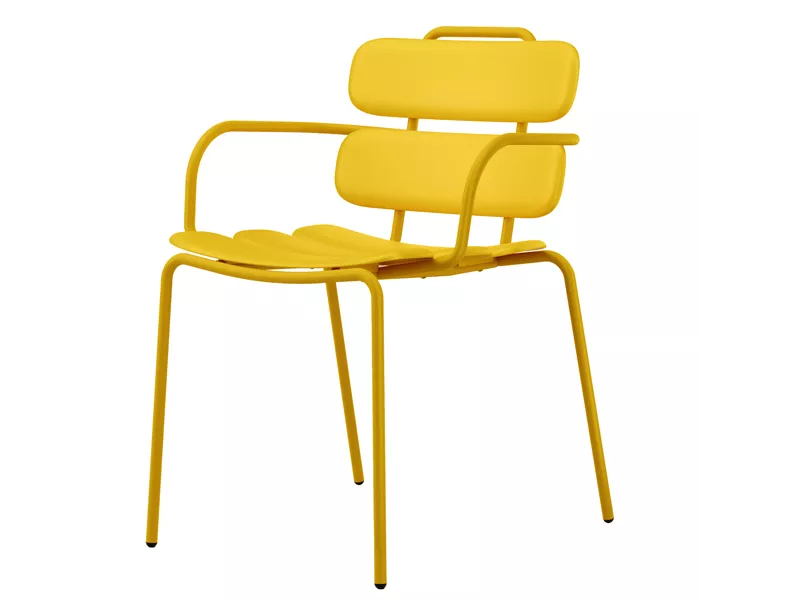 Sedia da Attesa Lemon Unisit - Polipropilene - LEB/GI (Giallo)
