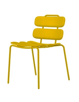 Sedia da Attesa Lemon Unisit - senza Braccioli - Polipropilene - LEM/GI (Giallo)