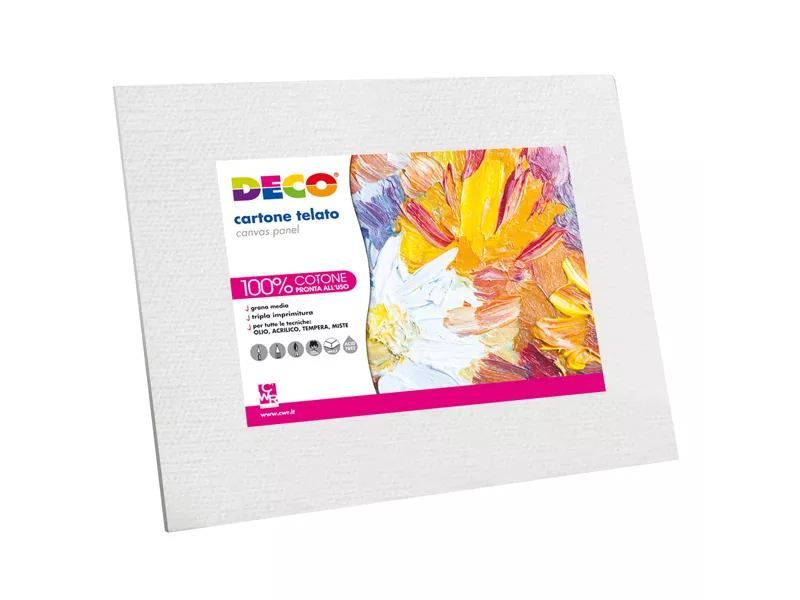 Cartoncino Telato Deco CWR - 18x24 cm - 384/1824 (Bianco)