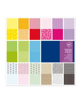 Carta Scrapbooking Vichy Deco CWR - 30,5x30,5 cm - 180 g - 12591 (Assortiti Conf. 30)