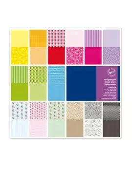 Carta Scrapbooking Vichy Deco CWR - 30,5x30,5 cm - 180 g - 12591 (Assortiti Conf. 30)