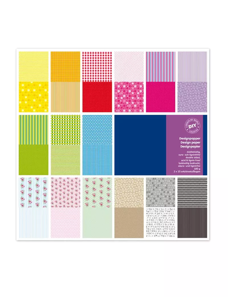 Carta Scrapbooking Vichy Deco CWR - 30,5x30,5 cm - 180 g - 12591 (Assortiti Conf. 30) Carta Scrapbooking Vichy Deco CWR - 30,5x30,5 cm - 180 g - 12591 (Assortiti Conf. 30)